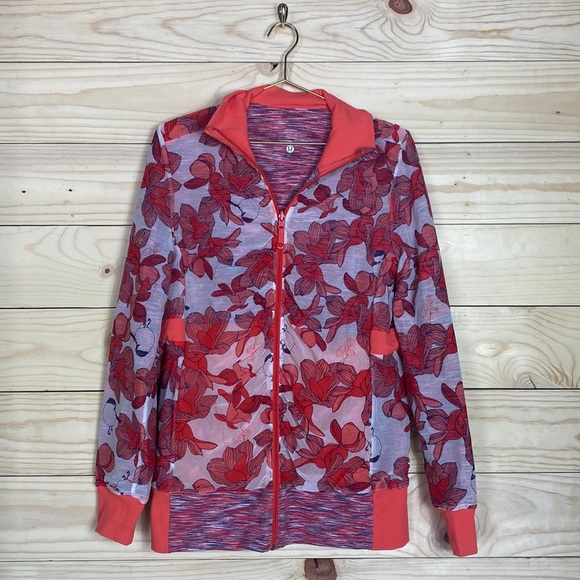 lululemon athletica Jackets & Blazers - Lululemon reversible floral jacket Size M